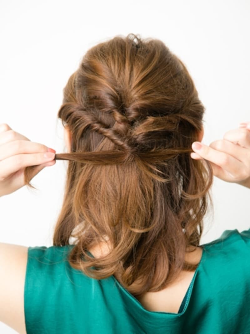 「くるりんぱ」を2つ重ねればアレンジ上級者に