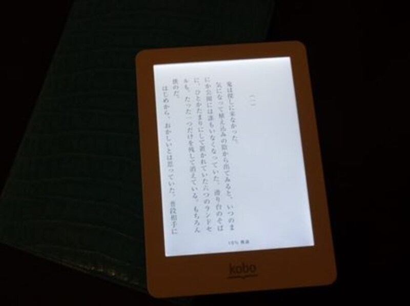 暗いところでもバックライトがあるので文字がくっきり