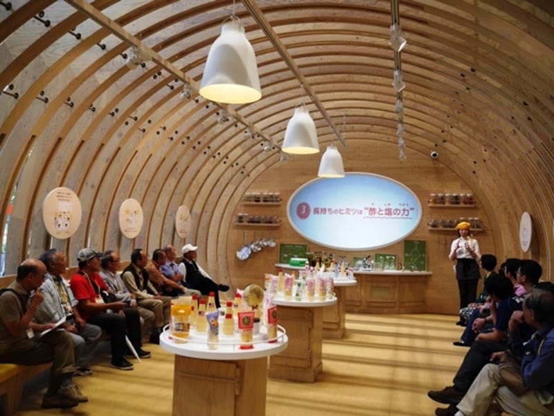 マヨネーズドームの中へ