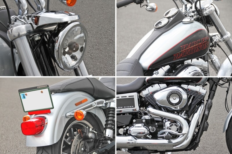 伝統のヘッドライトバイザーが復活。そしてタンクグラフィックも往年のデザインに、リアエンドもあえてクラシカルな仕様とされています。