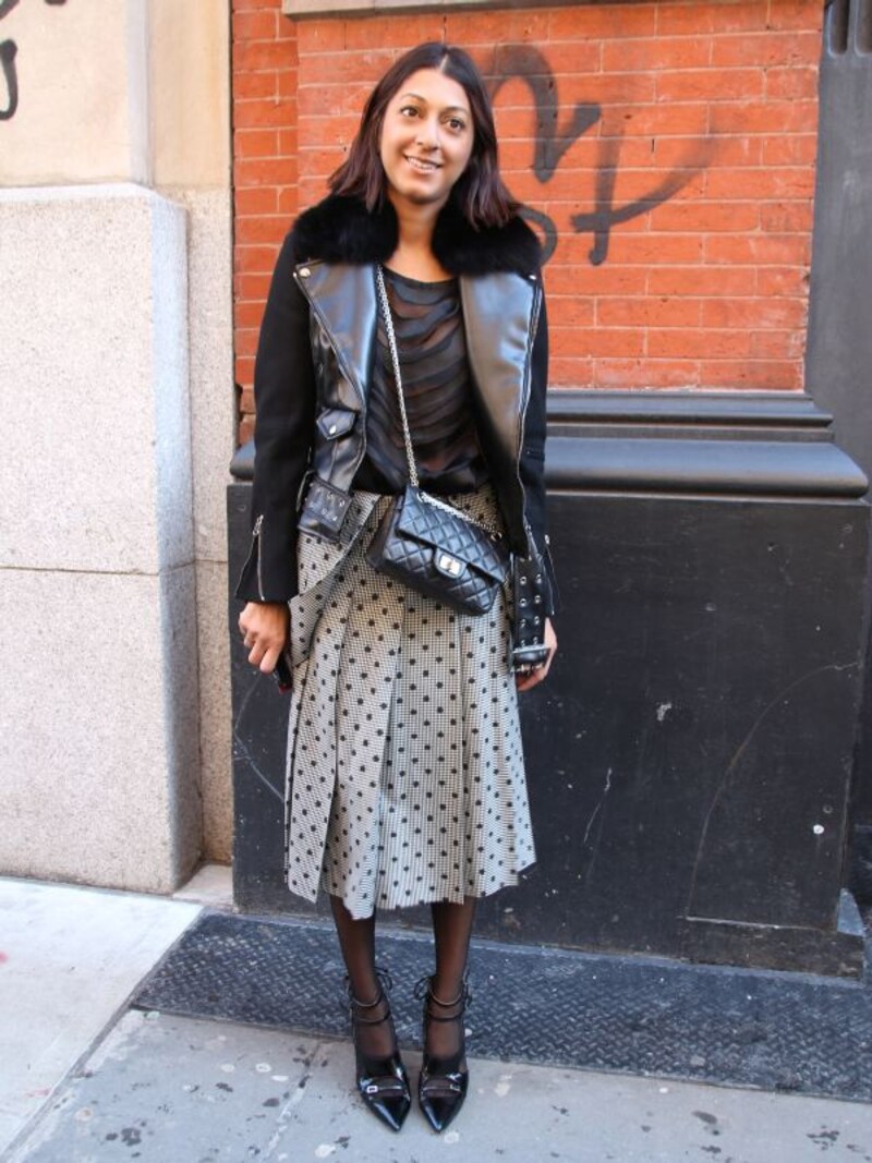 ミモレ丈×ライダース