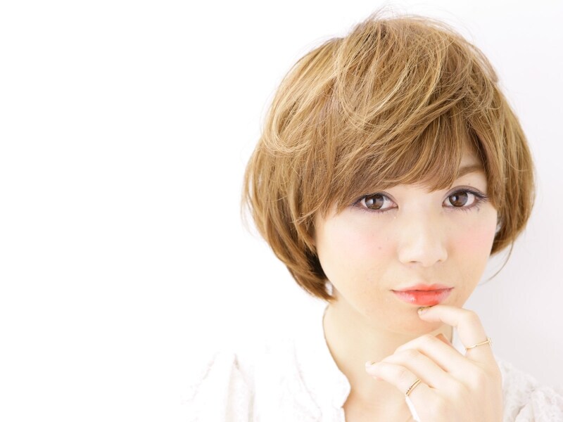 フェミニンショートボブ