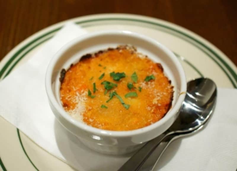 紅ズワイガニのグラタン