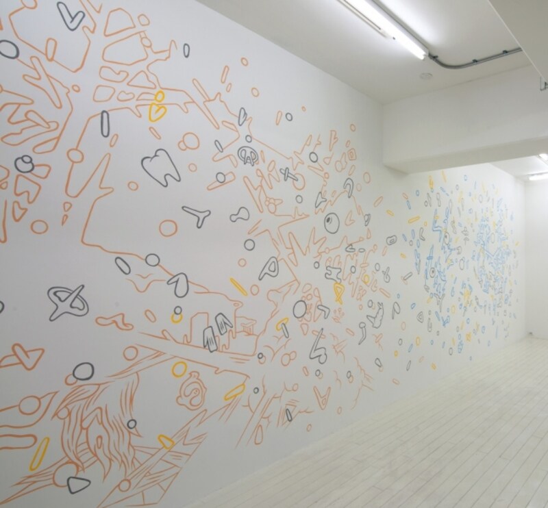 西武アキラ 《washed ashore》undefined2010年 アクリル、壁面