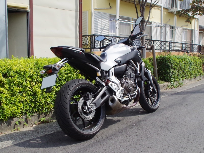 MT-07リアビュー