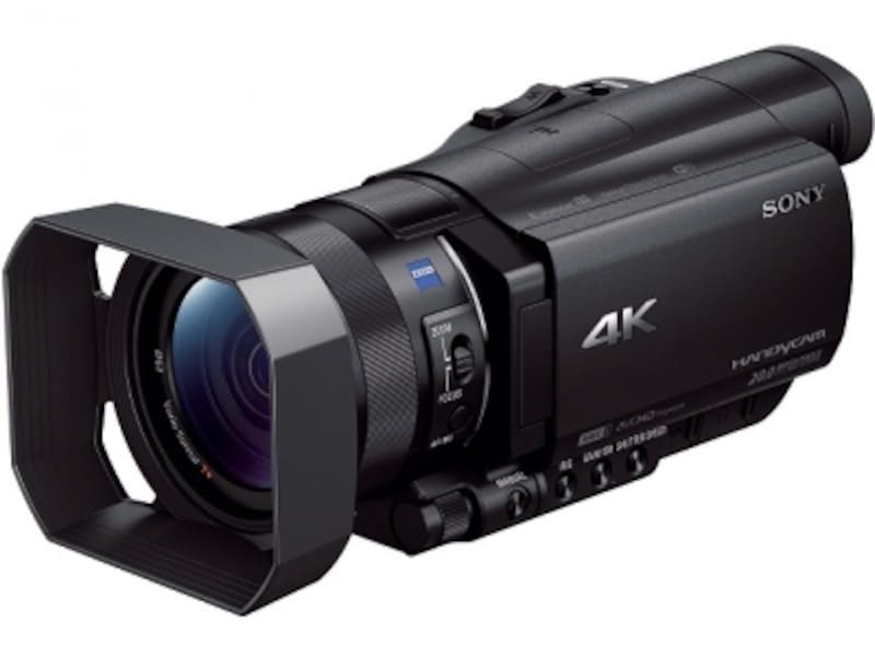 ソニーの4K対応ビデオカメラ「FDR-AX100」