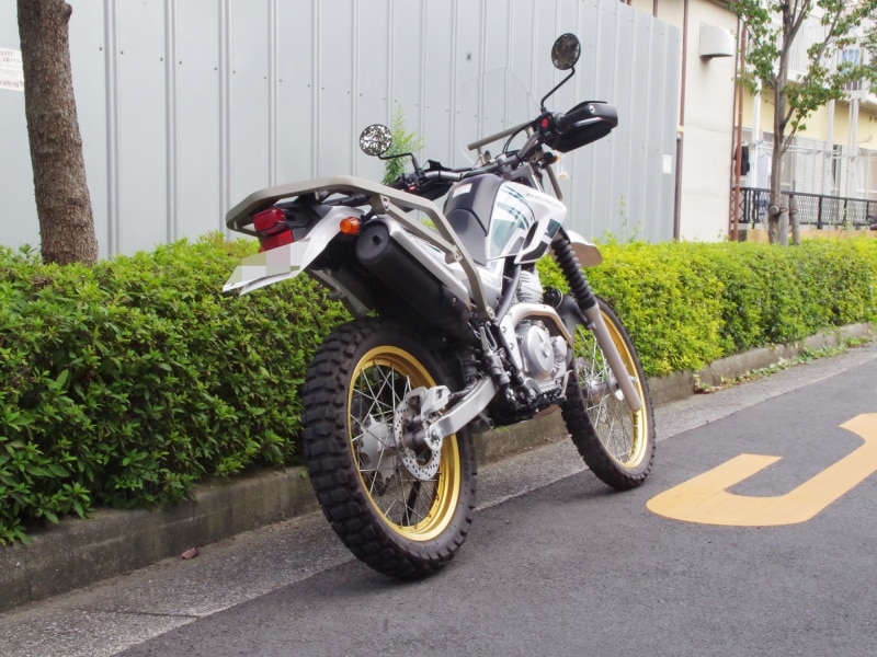 セロー250undefinedリアビュー