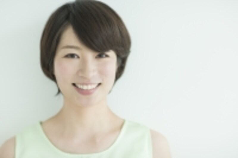 笑顔の女性