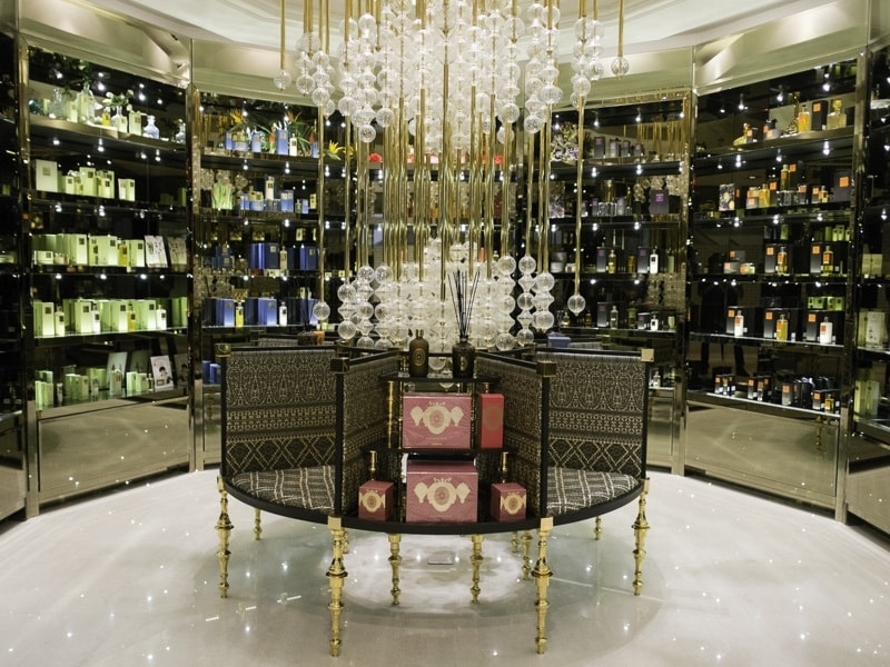 スパに併設されたプロダクトショップはフルラインナップ