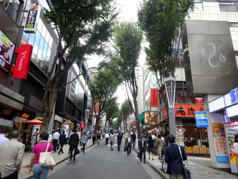 神楽坂下から撮影