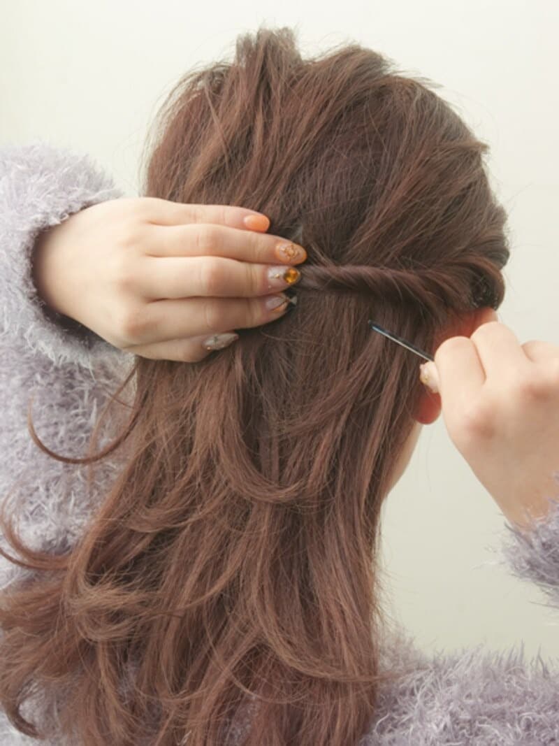 一本で留まらない場合は、数本で固定すると良い