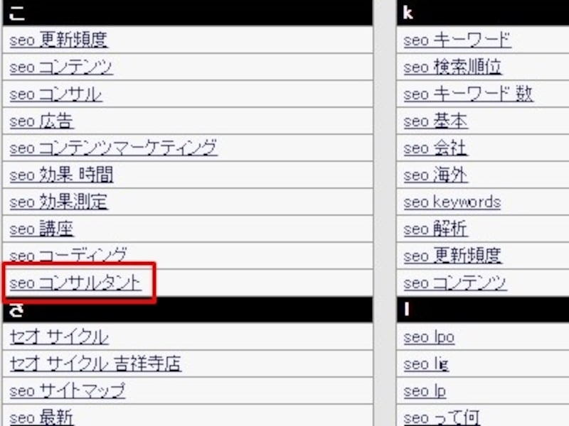 SEOに関する派生語2