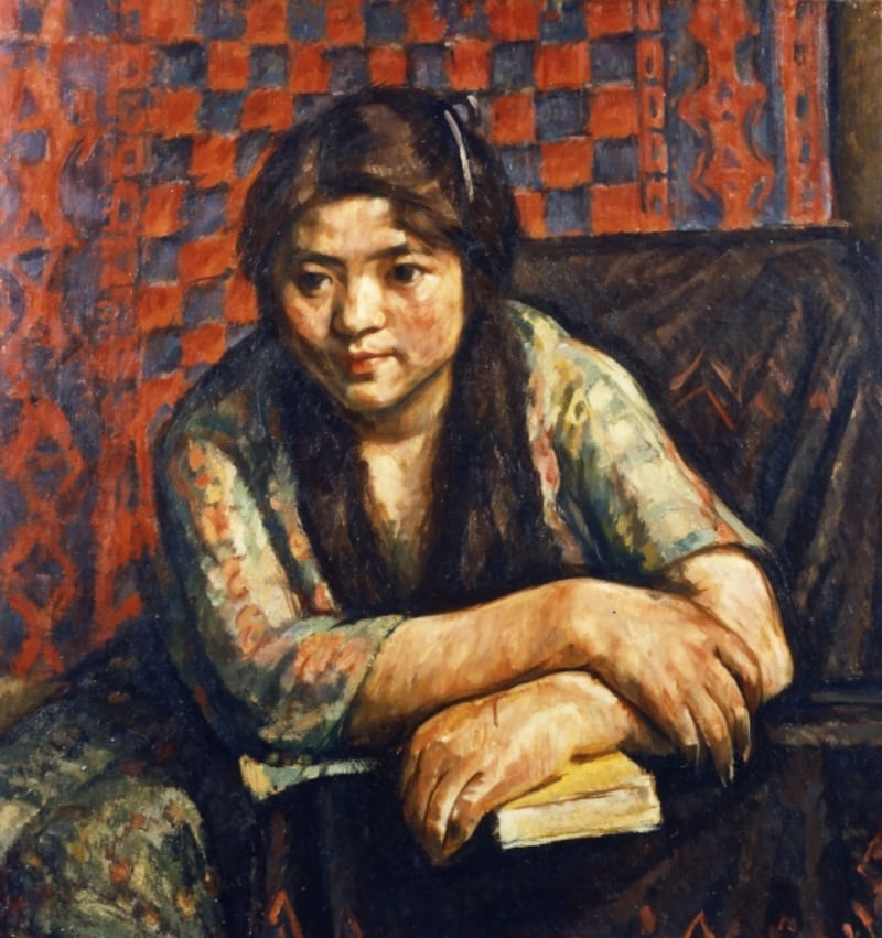 中村彝「小女」（1914年）