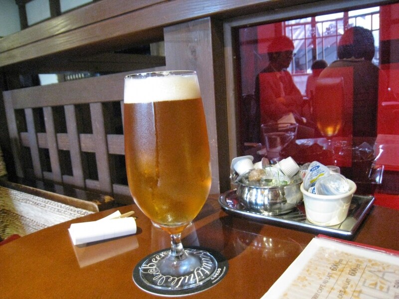 COEDOビール。７５０円～８００円。全５種類あって全て生ビールで提供される。