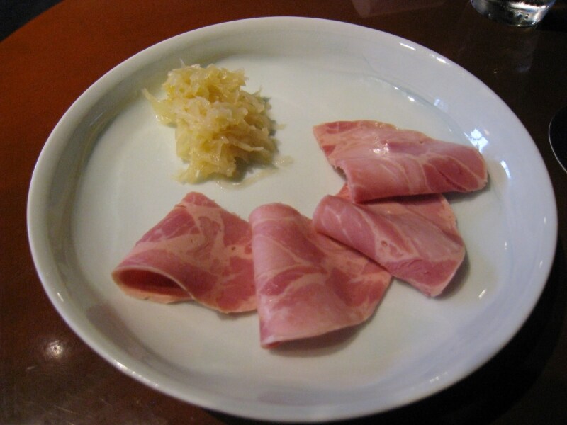 武州ブタのビアハム（４５０円）。