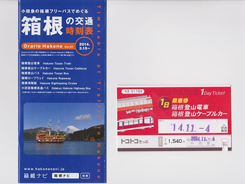 トコトコきっぷと窓口で手渡された冊子