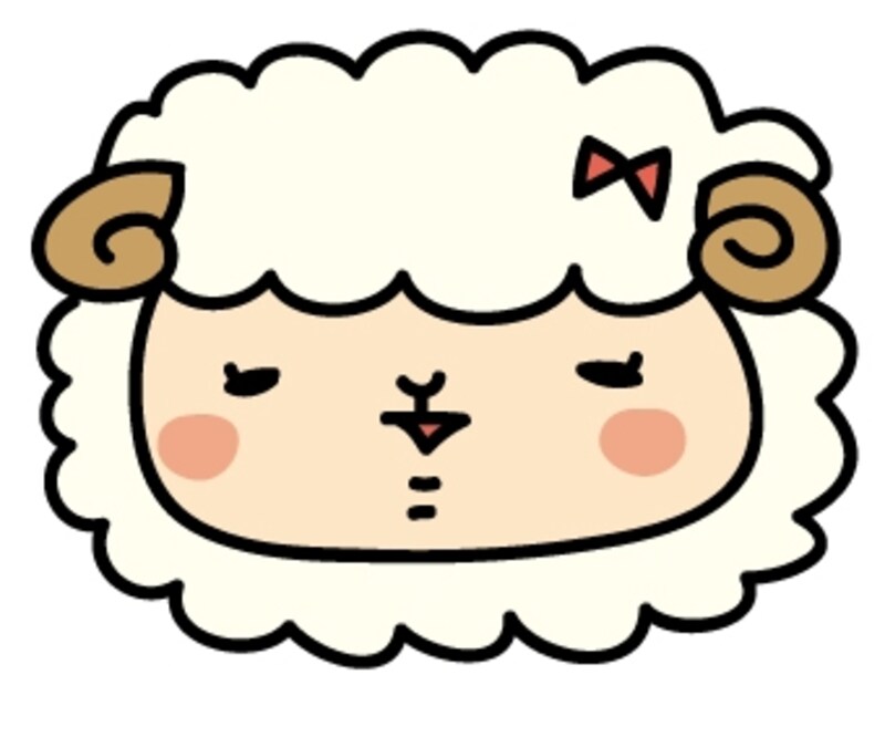 【カラー】羊の女の子です。