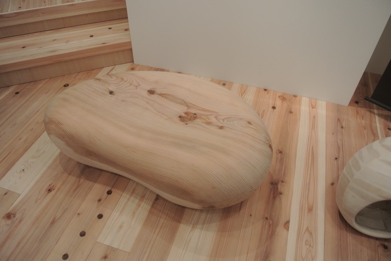 木育ひろばの椅子