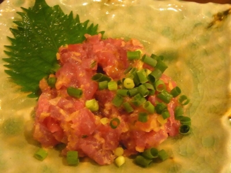 カツオの酒盗和え（480円）