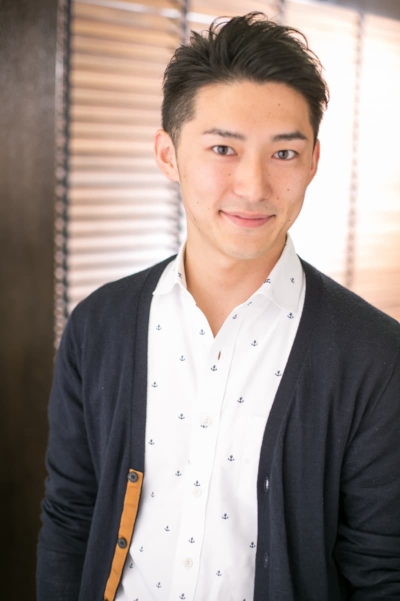 アエカの七三ヘア