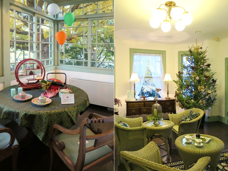 ブラフ18番館のクリスマス装飾のテーマ国はシンガポール共和国(2014年)