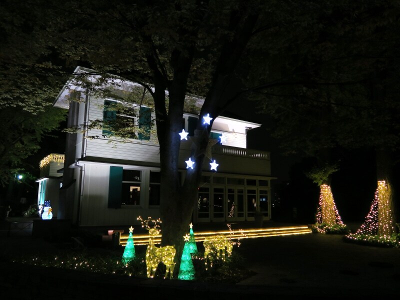 エリスマン邸のイルミネーションのようす(2014年)