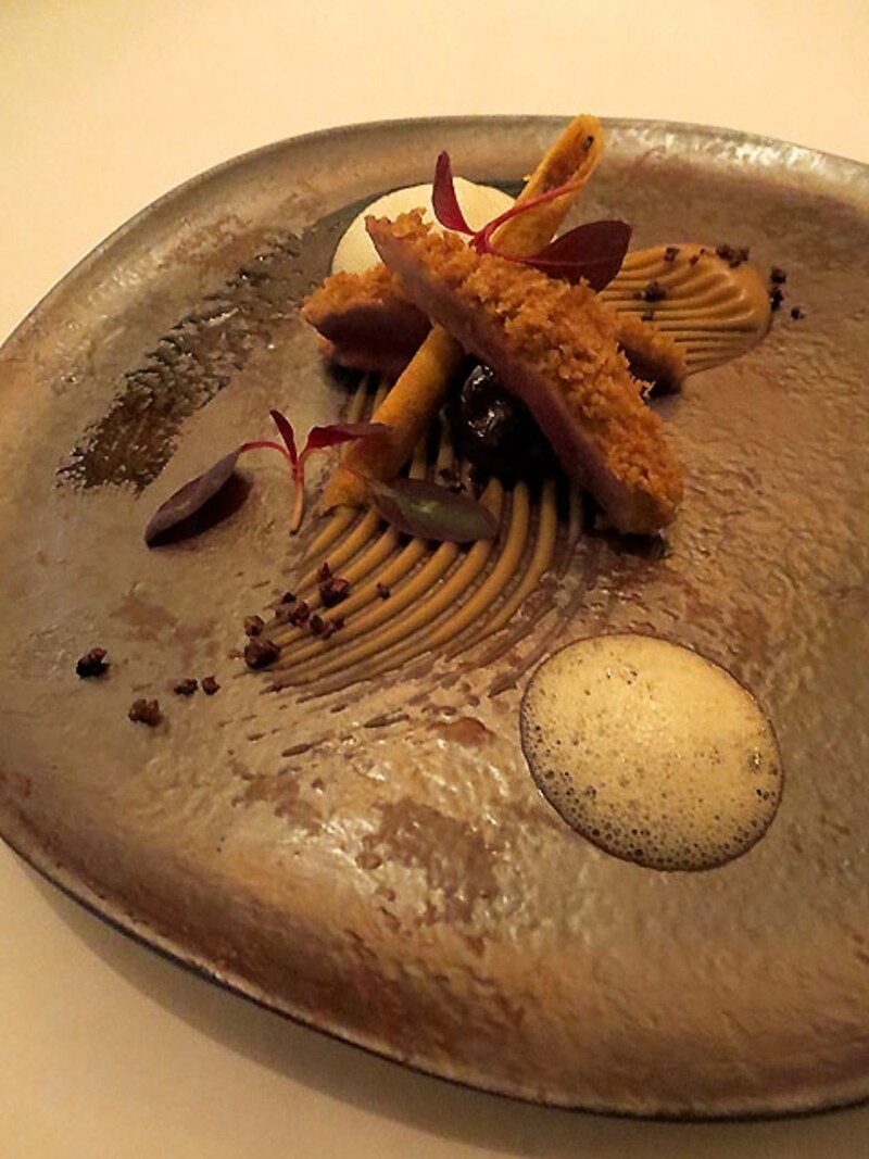 鶉の二重奏 栗とエスプレッソのコンビネーション