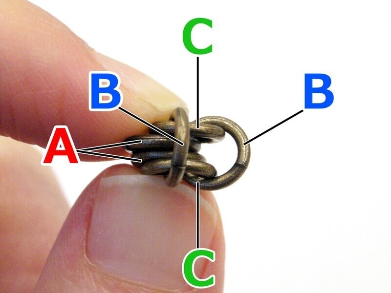 丸カンCを多少押し出すように持つとラク