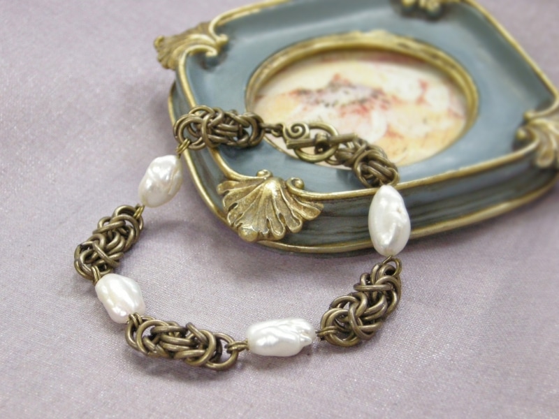 ビザンチンチェーンのブレスレット