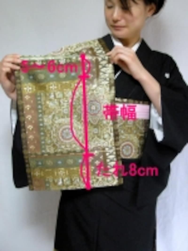 ここでお太鼓の大きさが決まる