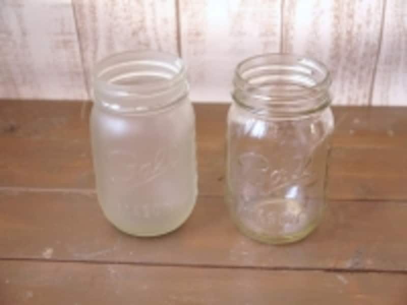 左がスプレー後