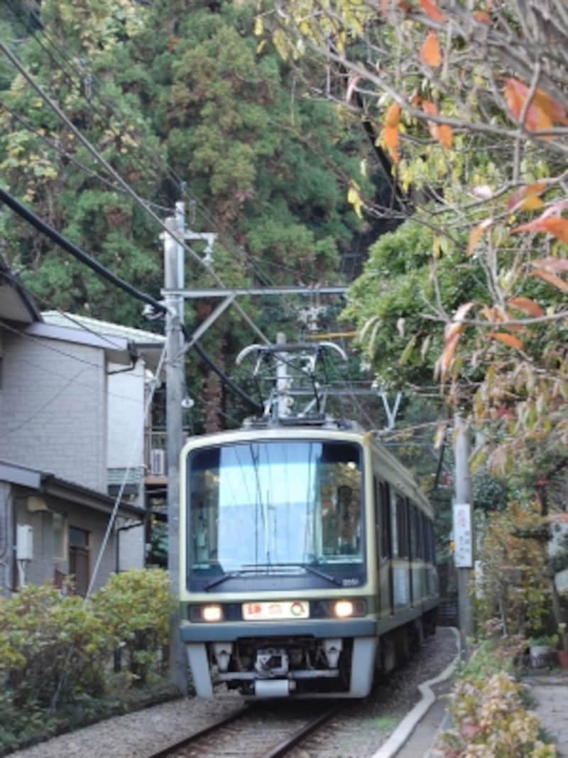 運転席の大きな窓が特徴の2000形