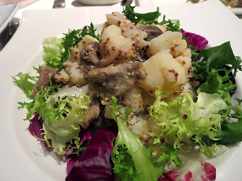 砂肝とジャガイモのサラダ
