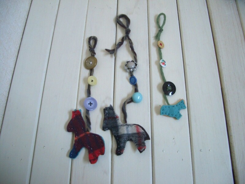 好きなボタンを縫い付ける