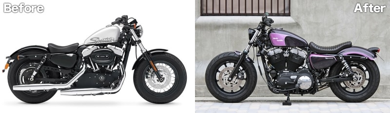 2011 XL1200X / TRAMP CYCLE スタイリング