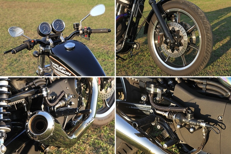 軽量化にポジション改善と、より楽しくスポーツスターに乗るための必要なカスタムがすべて盛り込まれています。