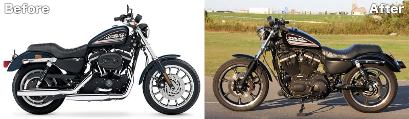 2008 XL883R / ICHIKOKU CYCLE WORKS スタイリング