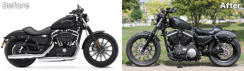 ハーレーダビッドソン　パーツ色々 カスタムパーツ多数】2012年 XL883スーパーローのご紹介！HARLEY