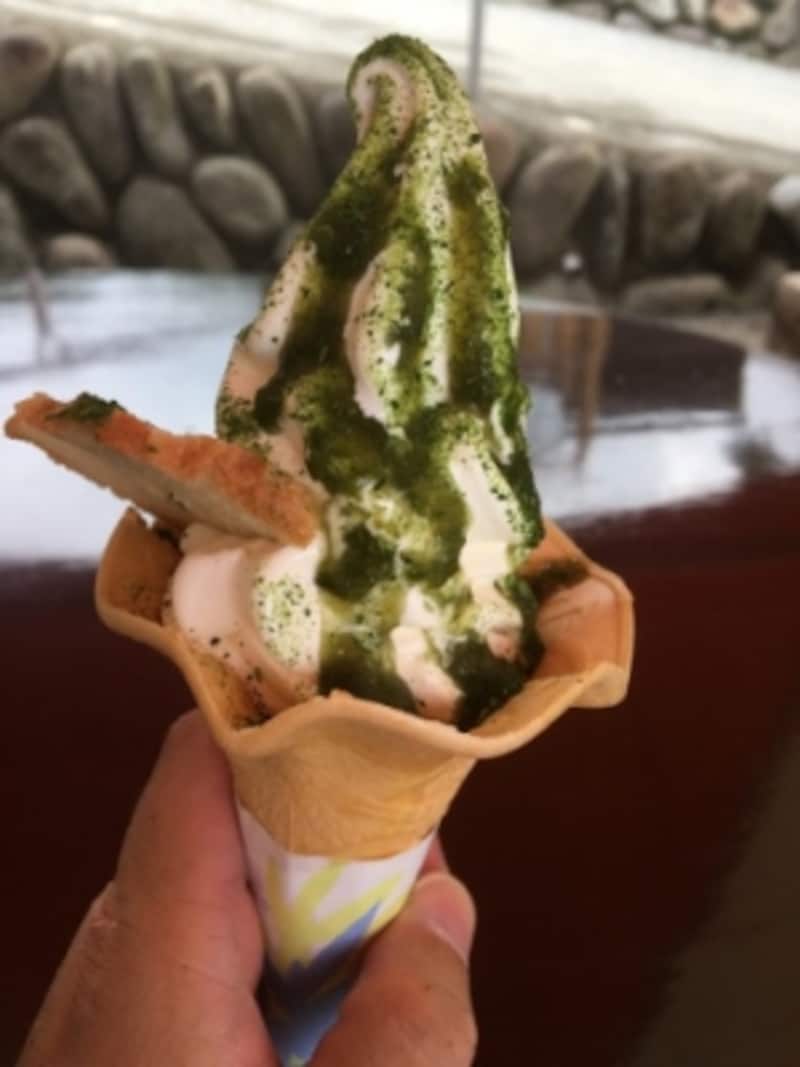 行者にんにくソフトクリーム