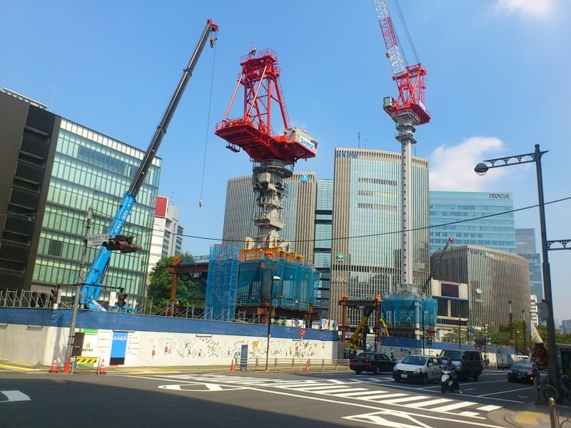 銀座の数寄屋橋交差点の開発地