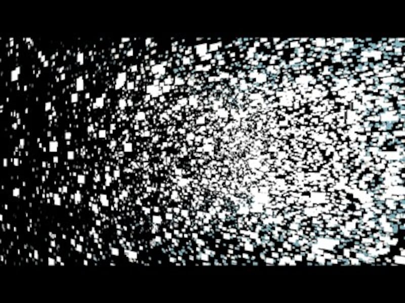 スライドショーを実行すると、設定済みの画面切り替え効果を再生しながら、iPad画面いっぱいにスライドが大きく表示される