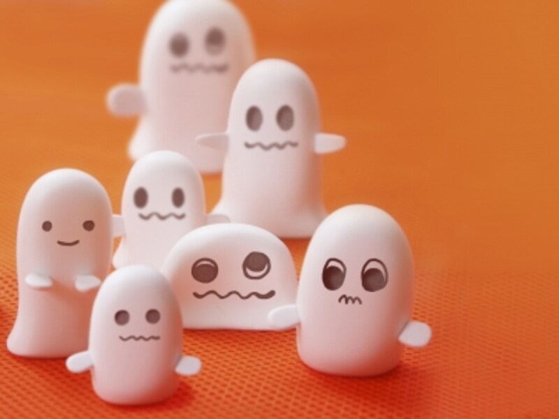 こんなに可愛らしいお化けでも怖い子にとっては怖い!