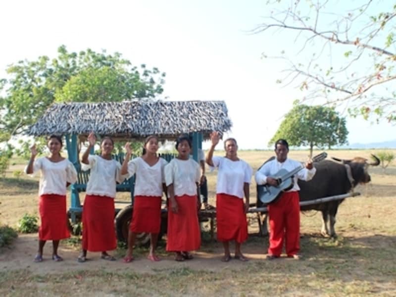 素朴な雰囲気のエルニド空港