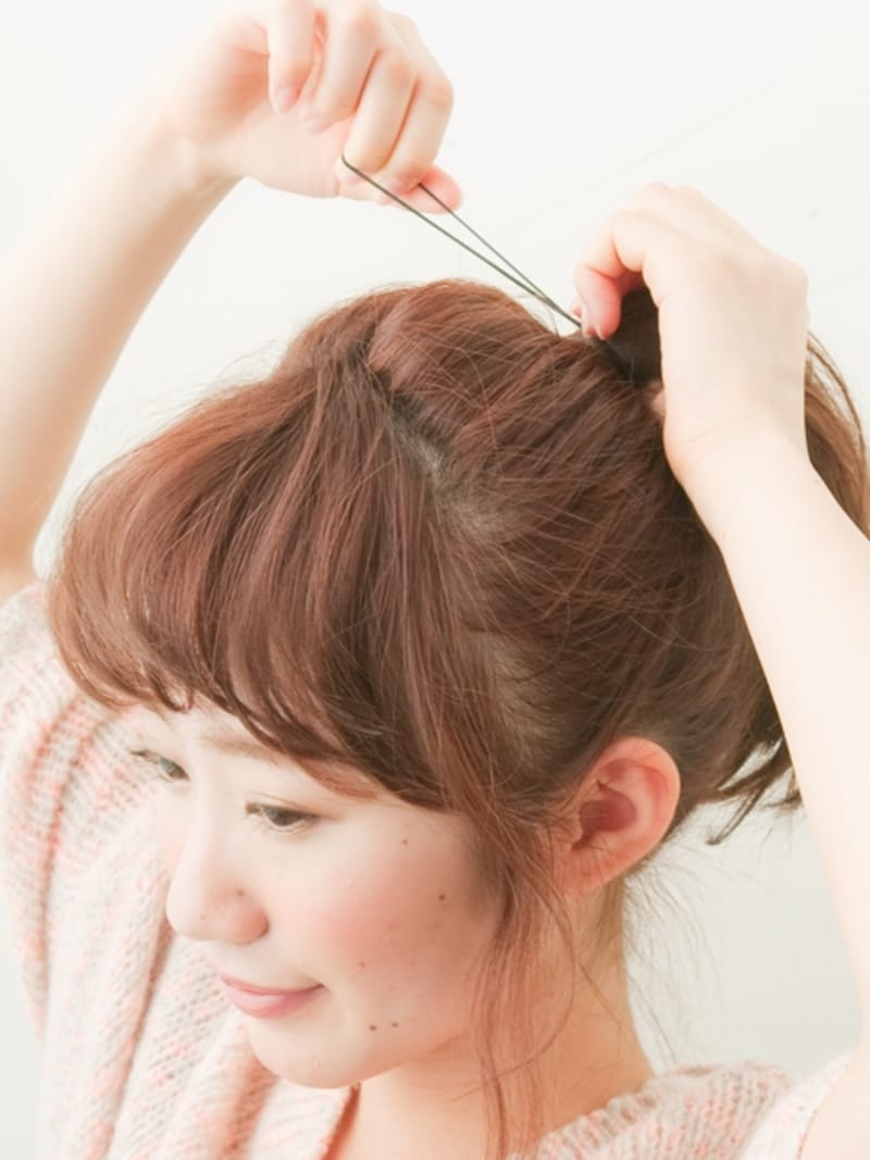 しっかりゴムで結ぶ