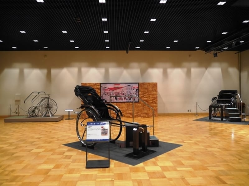 人力車の体験コーナー