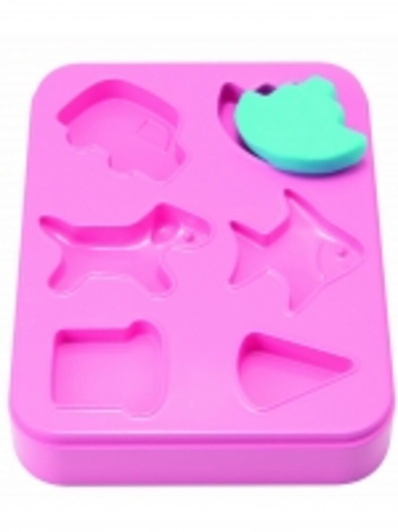 車や船などの形が簡単に作れる抜き型付き