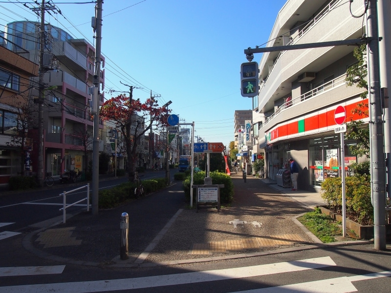 歩道部分はここで終了