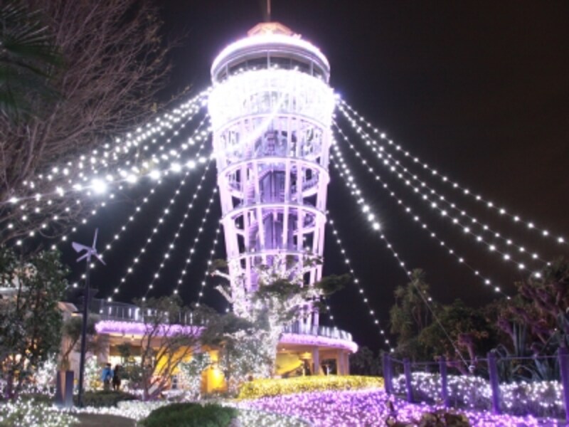 江の島シーキャンドルライトアップ