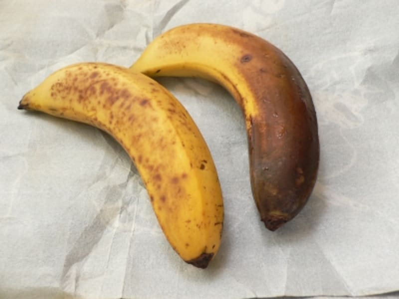 バナナの保存法：梱包シートで包む
