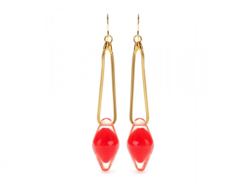 MARNI/EMBELLISHED EARRINGS